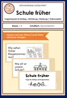 Vorschau - Bildkarten - Schule früher: Impulsfragen für Einstieg / Aktivierung / Erhebung v. Präkonzepten - Deckblatt
