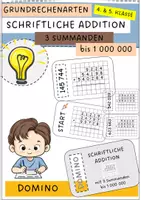 Vorschau - Spiele - Schriftliche Addition mit drei Summanden (bis 1 000 000, Grundrechenarten) - Deckblatt