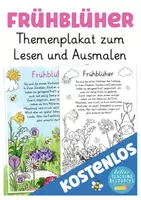 Aperçu - Présentation / Support pour le tableau - FREEBIE Frühblüher Poster Deutsch Allemand gratuit - Page de couverture