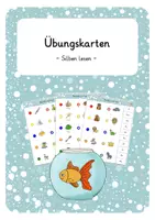 Vorschau - Stationenlernen - Übungskarten - Silbenlesen - vereinfachter Wortschatz - Deckblatt