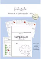 Vorschau - Arbeitsblätter - Sparpaket: Arbeitshefte Sachaufgaben ZR 20 bis 1 Mio - Deckblatt