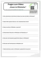 Vorschau - Arbeitsblätter - Essen im Mittelalter - Deckblatt