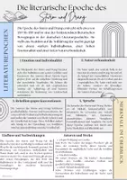 Vorschau - Merkblätter - Literaturepoche Sturm und Drang - Deckblatt