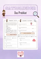 Vorschau - Arbeitsblätter - Satzglieder - Deckblatt
