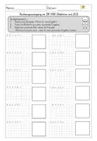Vorschau - Arbeitsblätter - FREEBIE Rechenspaziergang im Zahlenraum bis 100, ZR100, Rechnen bis 100, Addition und Subtraktion, Otter Freebie - Seite 3