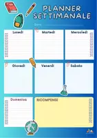 anteprima - Materiale di supporto/inclusione - PLANNER SETTIMANALE - Pagina di copertina