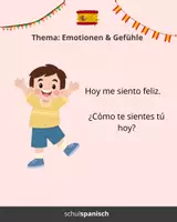Vorschau - Bildkarten - Spanische Redekarten zum Thema "Emotionen und Gefühle" - Seite 3