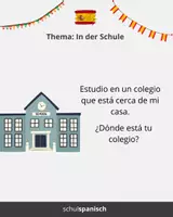 Vorschau - Bildkarten - Spanische Redekarten "In der Schule" - Seite 3