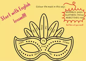 anteprima - Flashcard - È arrivato CARNEVALE! Ogni scherzo vale 🥳✨ - Pagina 1
