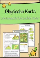 Vorschau - Arbeitsblätter - Physische Karte - Deckblatt