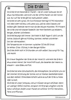 Vorschau - Stationenlernen - Steckbrief Erde (Suchsel/Lückentext) - NMG/Sachkunde - Seite 1