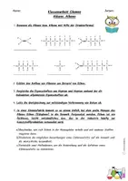 Vorschau - Test - Klassenarbeit /Test Chemie Alkane, Alkene - Seite 1