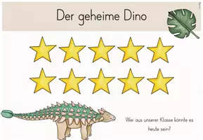Vorschau - Poster - Classroom-Management: Das geheime Kind/ Der geheime Dino für deine Dinoklasse (Kl.1-4) - Seite 2