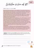 Vorschau - Arbeitsblätter - Wählen schon ab 16? Pro- Contra Diskussion - Seite 3