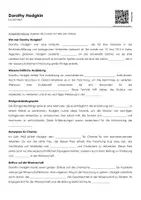 Vorschau - Arbeitsblätter - Dorothy Hodgkin (Lückentext, Erklärvideo, Übungen) - Deckblatt
