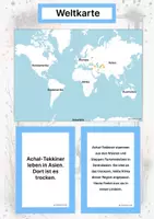 Vorschau - Stationenlernen - Der Achal-Tekkiner – Steckbrief inklusive – Pferderassen Asiens – Montessori Lernkarten (Kontinente entdecken) - Seite 2