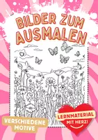 Vorschau - Arbeitsblätter - Frühling Blumen Ausmalbild Bilder ausmalen Kunst - Deckblatt