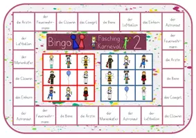 Vorschau - Stationenlernen - Brettspiel Bingo FASCHING | KARNEVAL - Seite 3