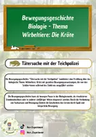 Vorschau - Text - Bewegungsgeschichte Biologie - Wirbeltier Kröte - Deckblatt