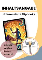 Vorschau - Stundenentwürfe - Differenzierte Flipbooks zur Inhaltsangabe - Deckblatt