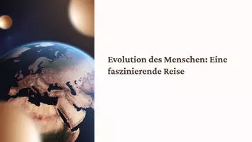 Vorschau - Fördermaterial/Inklusion - Präsentation: Evolution des Menschen – Eine faszinierende Reise als PDF und PowerPoint-Datei - Seite 1