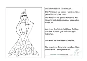 Vorschau - Mal- und Bastelvorlagen - Lesen und Malen - Prinzessin Taschentuch und ihre Helden - Seite 3