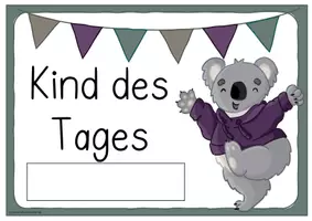 Vorschau - Merkblätter - Koalaklasse- Kind des Tages (Schilder + Moderationsfächer) - Seite 2