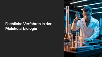 Vorschau - Fördermaterial/Inklusion - Präsentation: Fachliche Verfahren in der Molekularbiologie – als PDF und PowerPoint-Datei - Seite 1