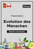 Vorschau - Fördermaterial/Inklusion - Präsentation: Evolution des Menschen – Eine faszinierende Reise als PDF und PowerPoint-Datei - Deckblatt