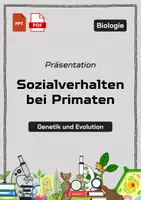 Vorschau - Fördermaterial/Inklusion - Präsentation: Sozialverhalten bei Primaten – Komplexität und Dynamik als PDF und PowerPoint-Datei - Deckblatt