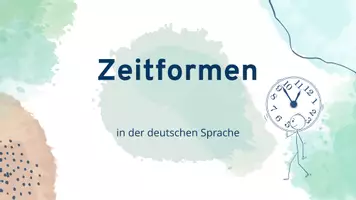 Vorschau - Präsentationen/Tafelbilder - Materialpaket "Zeitformen" Test und Präsentation, Klasse 7-9 - Deckblatt