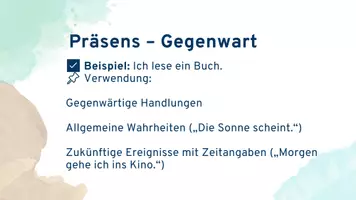 Vorschau - Präsentationen/Tafelbilder - Materialpaket "Zeitformen" Test und Präsentation, Klasse 7-9 - Seite 2