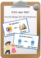 Vorschau - Anderer Materialtyp - Kennenlern-Fragen: Dies oder Das? (Beziehungsarbeit) - Deckblatt