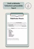 Vorschau - Mal- und Bastelvorlagen - Zünftwappen - Tafelmaterial und Ausmalbilder - Paket 5 - Seite 1