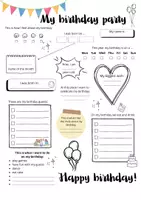 Vorschau - Arbeitsblätter - My birthday party - an activity sheet - Seite 2