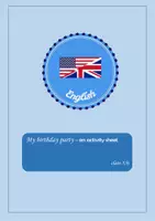 Vorschau - Arbeitsblätter - My birthday party - an activity sheet - Deckblatt