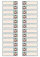 Vorschau - Mal- und Bastelvorlagen - Pinguinklasse- Klammerschild, Namensschild - Seite 1