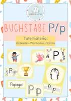Vorschau - Poster - Buchstabeneinführung P - Bildkarten - Deckblatt
