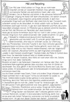 Vorschau - Arbeitsblätter - Müll Leseweg, Recycling Sachtext, Leseförderung Sachunterricht, Leseverständnis, Lesetraining, Lesekompetenz - Seite 3