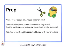anteprima - Materiale di supporto/inclusione - FOOD CHAIN FOLDABLE CRAFT - Pagina 1