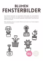 Vorschau - Mal- und Bastelvorlagen - Fensterbilder: Blumen und Frühblüher, Malvorlagen - Deckblatt