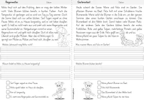 Vorschau - Stationenlernen - Lesen | Leseverstehen | Frühling | Klasse 1-4 - Seite 3