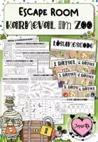 Vorschau - Spiele - Escape Room: Karneval im Zoo (Fasching / Klasse 4) - Deckblatt