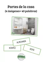 Vista previa - Juegos / Gamificación - Partes de la casa: 10 palabras para 4 estancias - Portada