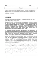 Vorschau - Arbeitsblätter - Klausur: Vom Hochimperialismus zum ersten „modernen“ Krieg der Industriegesellschaft als PDF und Word-Datei - Seite 1