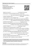 Vorschau - Arbeitsblätter - Arbeitsblätter zum Thema "Spanien" + Lösung & MP3 + Mindmap + Infografik - Deckblatt