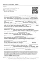 Vorschau - Arbeitsblätter - Lernposter + Arbeitsblätter zum Thema "Sprache" + Lösung & MP3 + Mindmap + Infografik - Seite 1