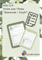 Vorschau - Arbeitsblätter - HSU-Proben Bundle "Wasserkreislauf, Fahrrad, Gemeinde" - Deckblatt