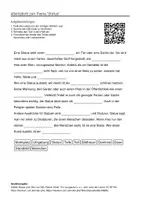 Vorschau - Arbeitsblätter - Arbeitsblätter zum Thema "Statue" + Lösung & MP3 + Mindmap + Infografik - Deckblatt