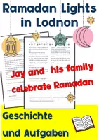 Vorschau - Arbeitsblätter - Ramadan Lights in London - Jay and his family celebrate Ramadan - Deckblatt